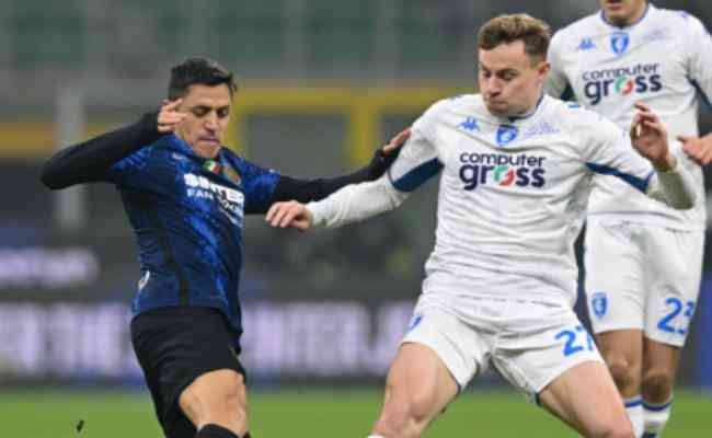 A Inter de Milão venceu o Empoli por 3 a 2 pela Copa da Itália