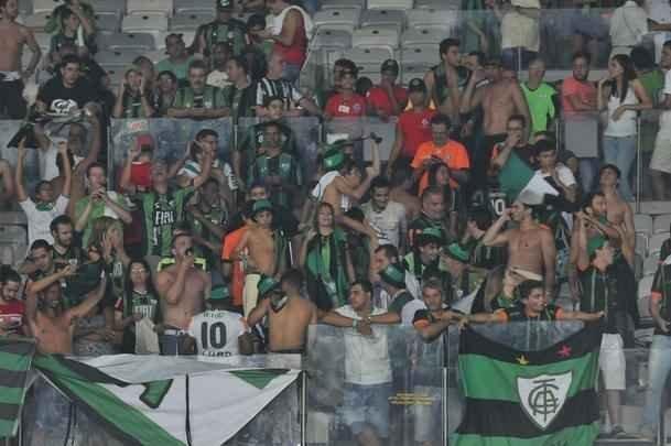 Imagens da comemorao do Amrica com a conquista do ttulo