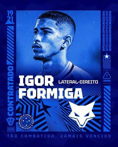 Cruzeiro anunciou o lateral-direito Igor Formiga