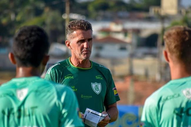 Treino do Amrica nessa quinta-feira (21), no CT Lanna Drumond, em Belo Horizonte