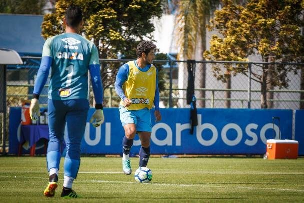 Cruzeiro realizou atividade de preparao para amistoso contra o Corinthians, nesta quarta