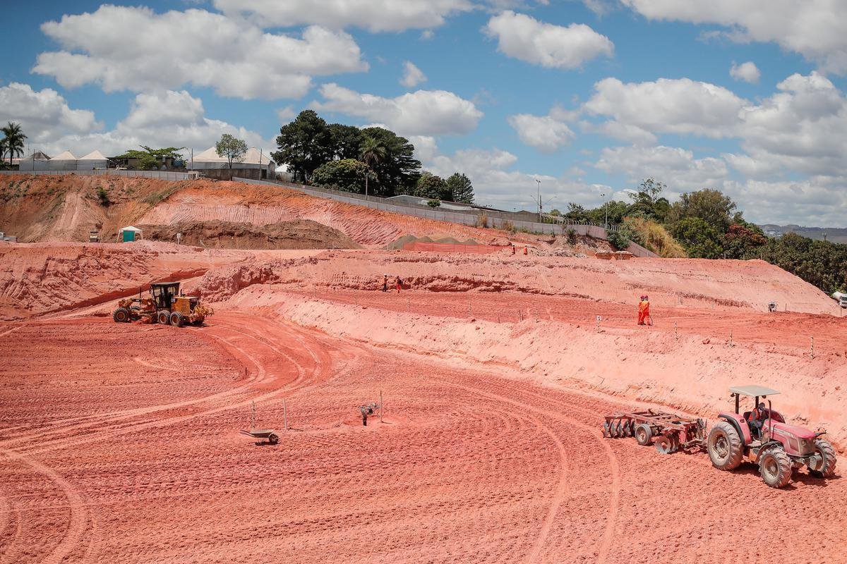 Atlético divulgou novas fotos das obras da Arena MRV