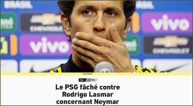 Jornal diz que PSG est irritado com Rodrigo Lasmar por dar diagnstico mais grave que o real