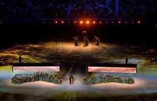 Fotos da cerimnia de abertura da Copa do Mundo do Catar, no Estdio Al Bayt, na cidade de Al Khor