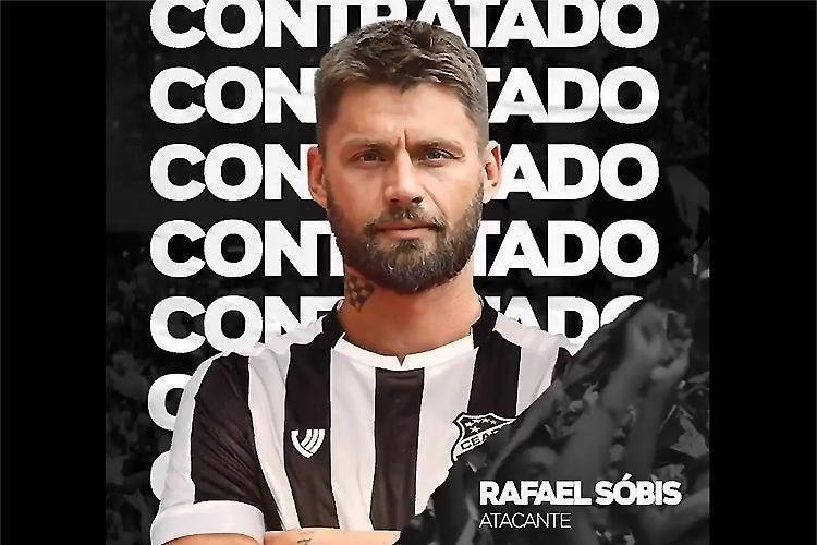 O Cear anunciou a contratao do atacante Rafael Sbis, que estava no Internacional