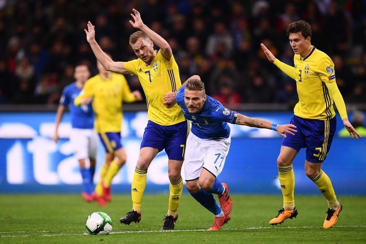 Itlia empata em Milo com a Sucia, por 0 a 0, e fica fora da Copa pela terceira vez na histria