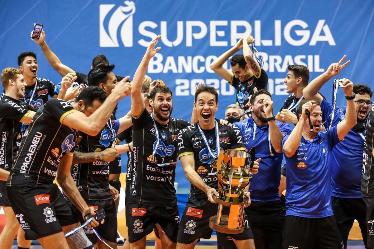 Minas no resistiu ao poderoso Taubat, perdeu por 3 sets a 0 e terminou a Superliga como vice-campeo