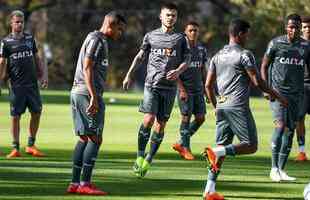 Com Nathan em campo, Galo iniciou preparao para enfrentar o Bahia, na segunda, s 20h, pela 16 rodada do Brasileiro