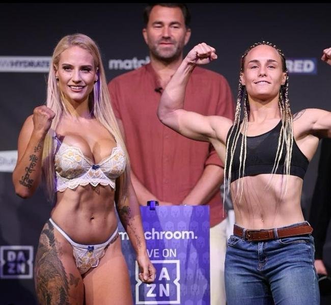 Fotos da boxeadora australiana Ebanie Bridges