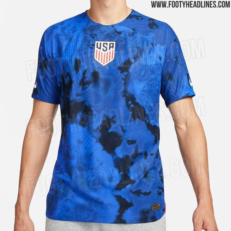 A provvel camisa II dos Estados Unidos para a Copa do Mundo foi desenvolvida pela Nike e divulgada de forma antecipada pelo portal Footyheadlines