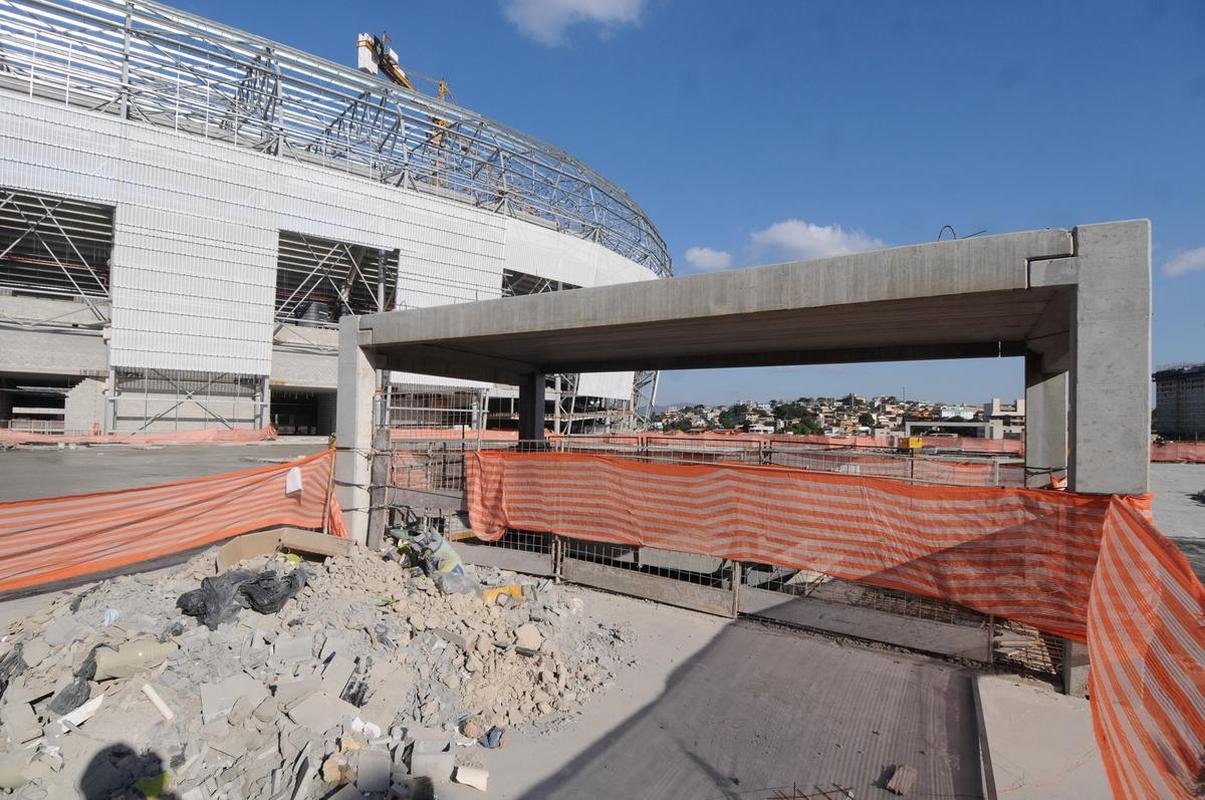 Futuro estdio do Galo, Arena MRV est com 60% das obras concludas
