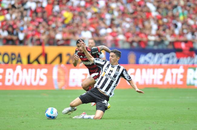 Fotos do empate por 2 a 2 entre Atltico e Flamengo na final da Supercopa do Brasil, na Arena Pantanal, em Cuiab