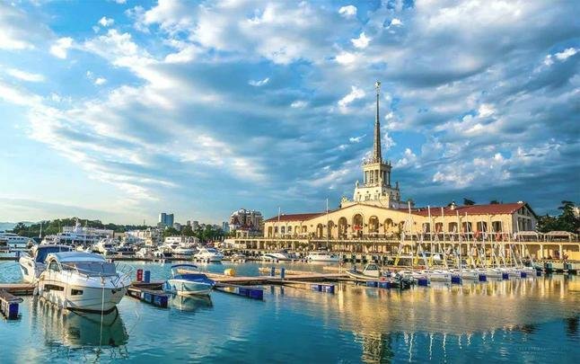 Paisagens e cenários da cidade de Sochi