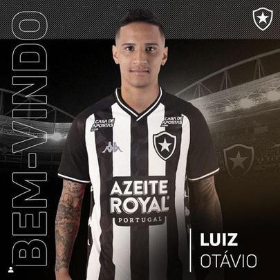 O Botafogo anunciou a contratação do atacante Luiz Otávio, que estava no Botafogo-SP