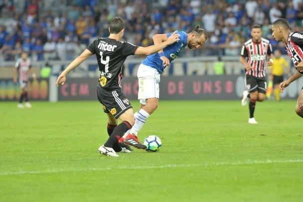 Fotos do jogo entre Cruzeiro e So Paulo