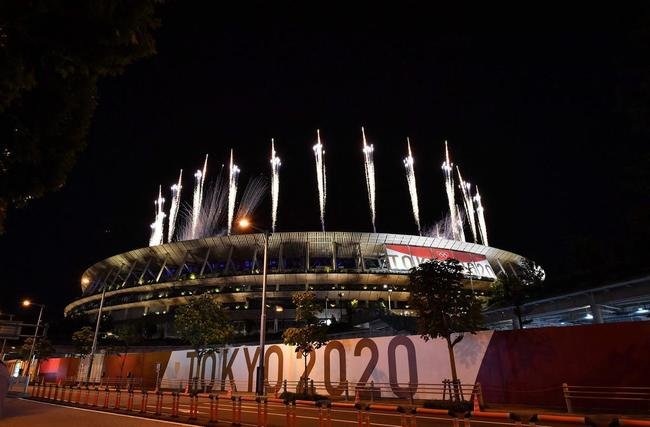 Fogos na Cerim�nia de Encerramento dos Jogos de T�quio