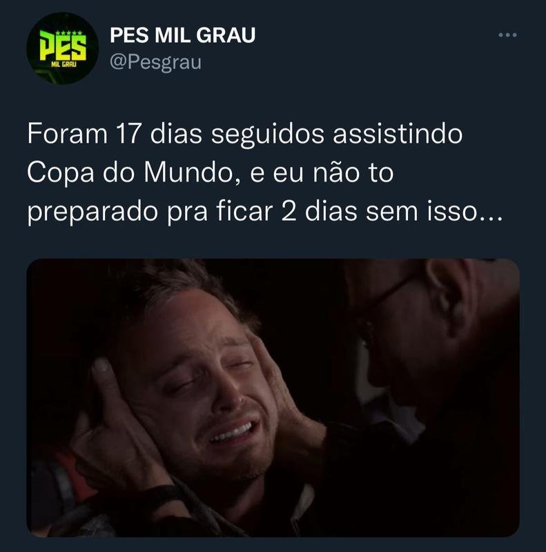 Memes do primeiro dia sem Copa do Mundo