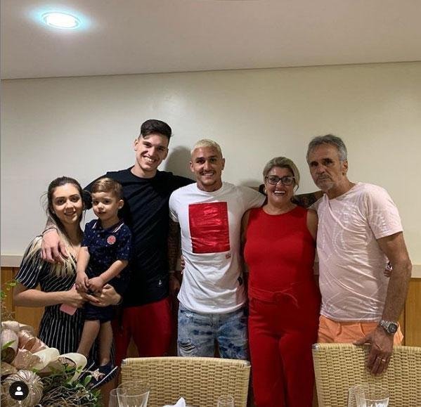 Vincius passou o Natal com a famlia