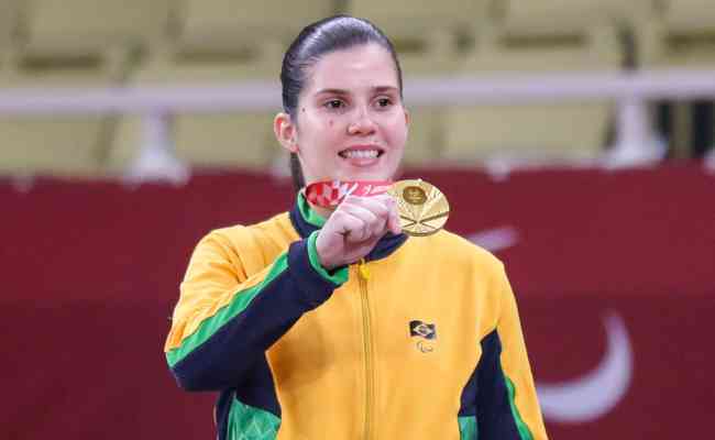 Alana Maldonado foi a primeira a conquistar para o Brasil o ouro do jud nos Jogos Paralmpicos de Tquio
