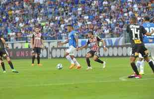 Fotos do jogo entre Cruzeiro e So Paulo