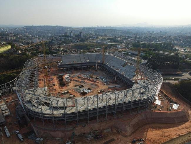 Arena MRV tem previs�o de ficar pronta no fim do ano que vem