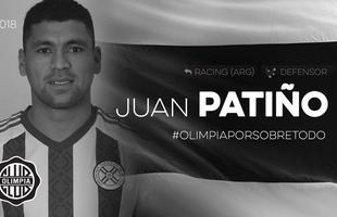 Juan Patio - zagueiro se transferiu do Racing para o Olimpia