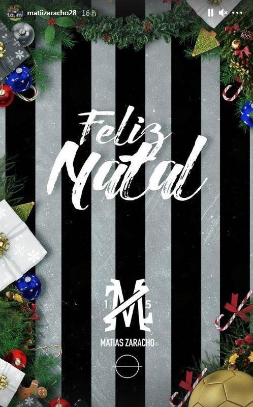Matas Zaracho desejou feliz Natal a todos