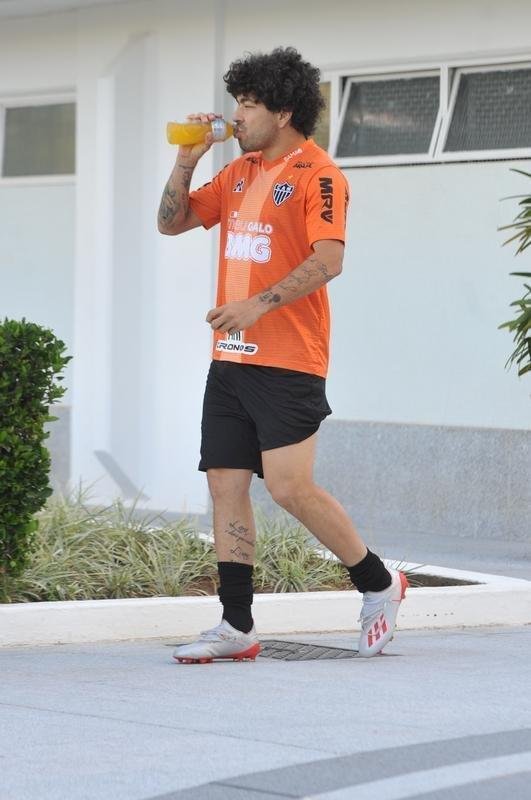 Fotos do ltimo treino do Atltico antes do jogo contra o Unin La Calera