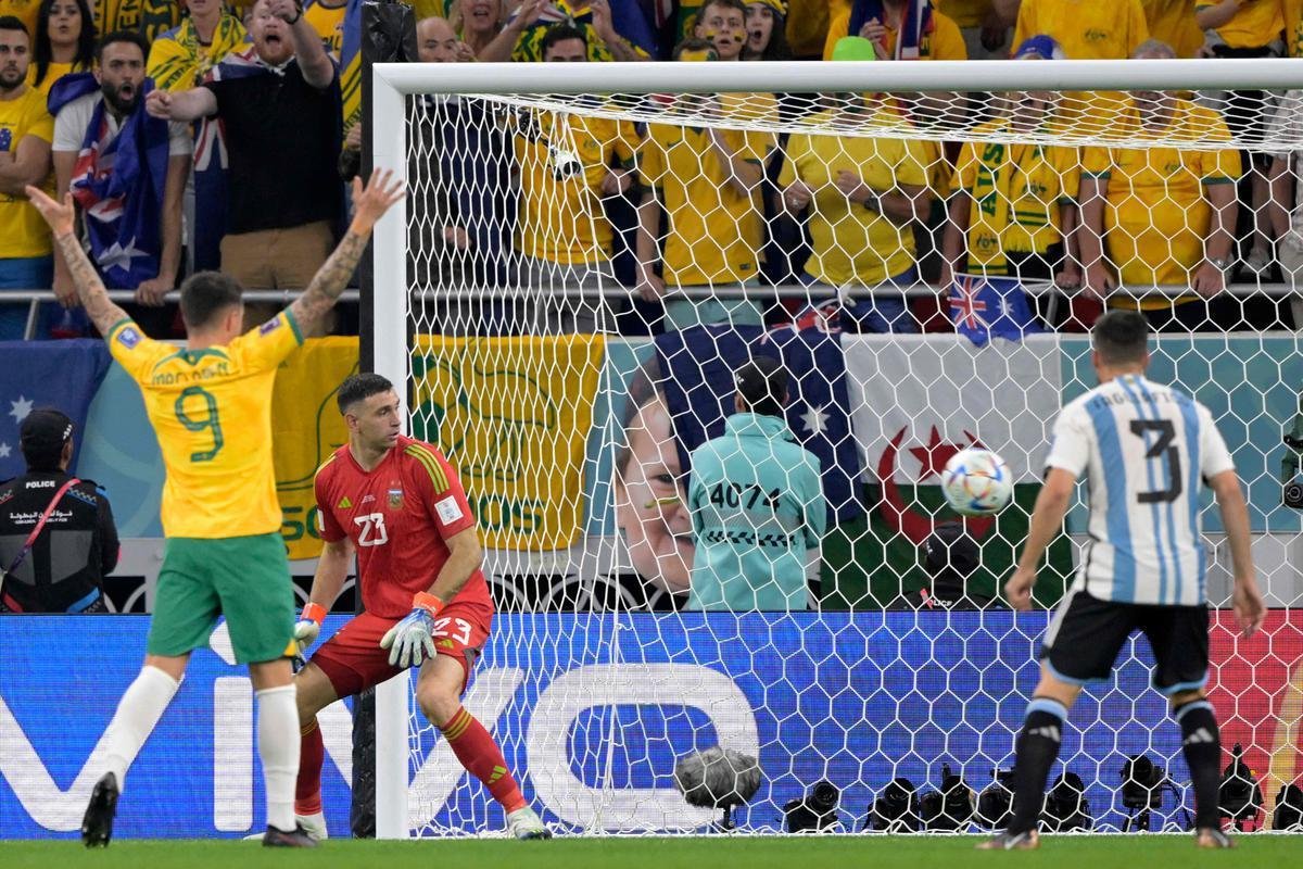Argentina e Austrlia se enfrentaram pelas oitavas de final da Copa do Mundo