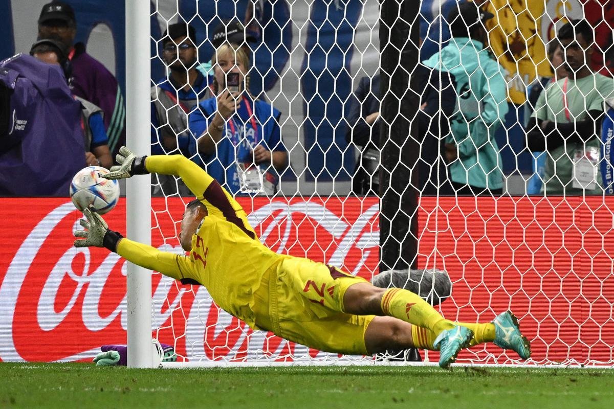 Cobranas de pnaltis no jogo Japo e Crocia, pelas oitavas de final da Copa do Mundo.