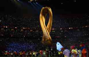 Fotos da cerimnia de abertura da Copa do Mundo do Catar, no Estdio Al Bayt, na cidade de Al Khor