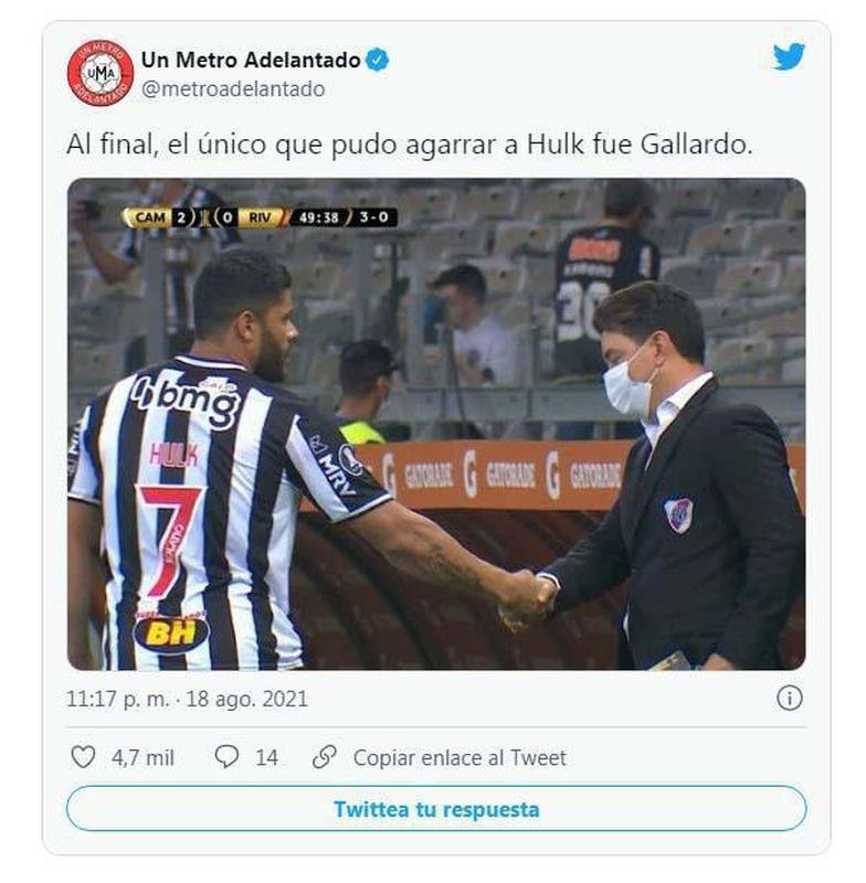 'O nico que conseguiu segurar o Hulk foi Gallardo'