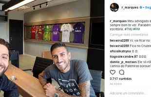Rafael Marques encontrou o advogado e registrou o encontro  no Instagram