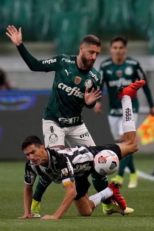 Fotos do jogo de ida da semifinal da Copa Libertadores de 2021, entre Palmeiras e Atltico, no Allianz Parque, em So Paulo