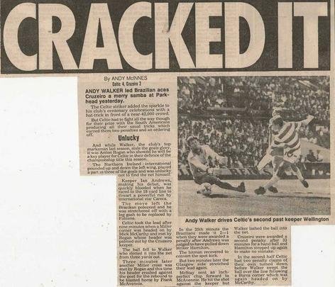Jornais escoceses repercutiram positivamente a vitria do Celtic contra Cruzeiro e toda festa do centenrio