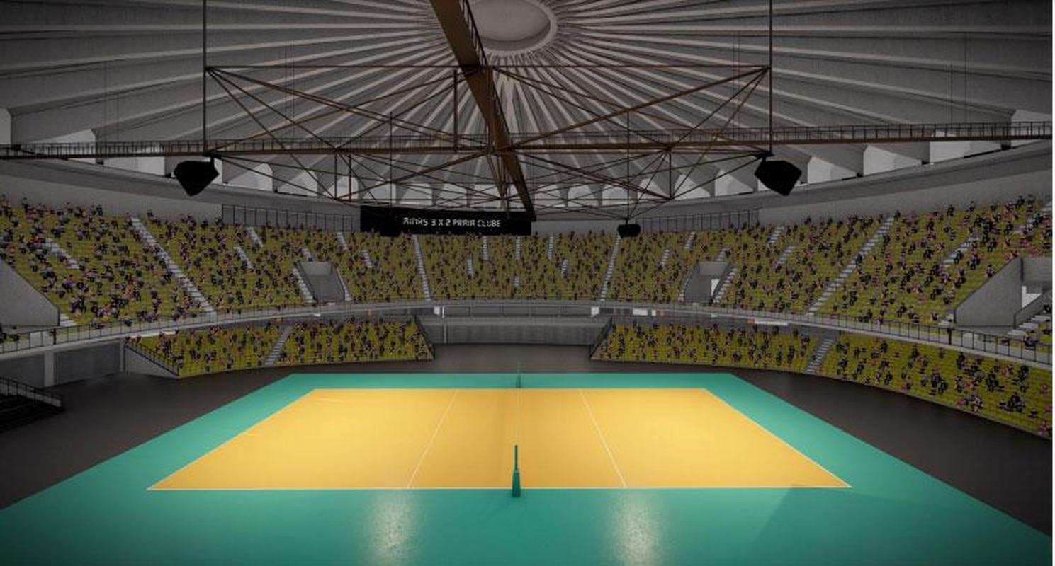 Alm de seguir como complexo esportivo, a rea do ginsio abrigar um restaurante com vista panormica, um shopping e um hotel