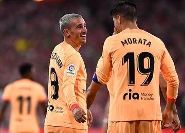 Pela nona rodada da competição, a equipe visitante venceu por 1 a 0, com um gol do francês Antoine Griezmann