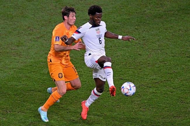 Lances do jogo entre Holanda e Estados Unidos pelas oitavas de final da Copa do Mundo.