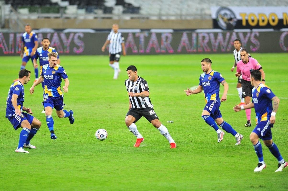 Fotos do jogo entre Atltico e Boca Juniors, no Mineiro, em Belo Horizonte, pela volta das oitavas de final da Copa Libertadores 2021