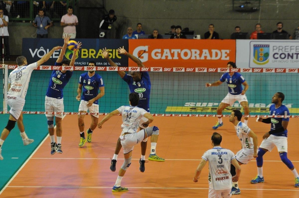 Cruzeiro venceu o Taubat por 3 sets a 1 e garantiu vaga na final da Superliga Masculina