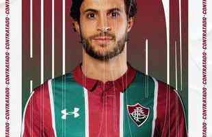 O Fluminense anunciou a contratação do volante Hudson, que estava no São Paulo