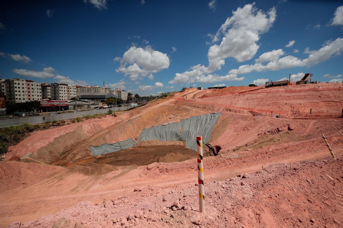 Atlético divulgou novas fotos das obras da Arena MRV