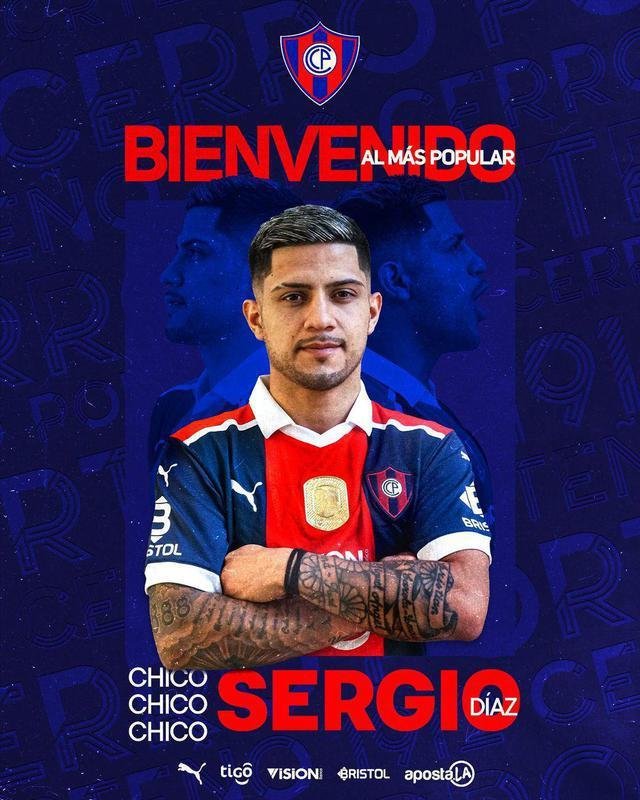 Sergio Daz, atacante (Cerro Porteo-PAR)