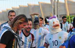 Fotos do pr-jogo de Argentina x Paraguai, no Mineiro