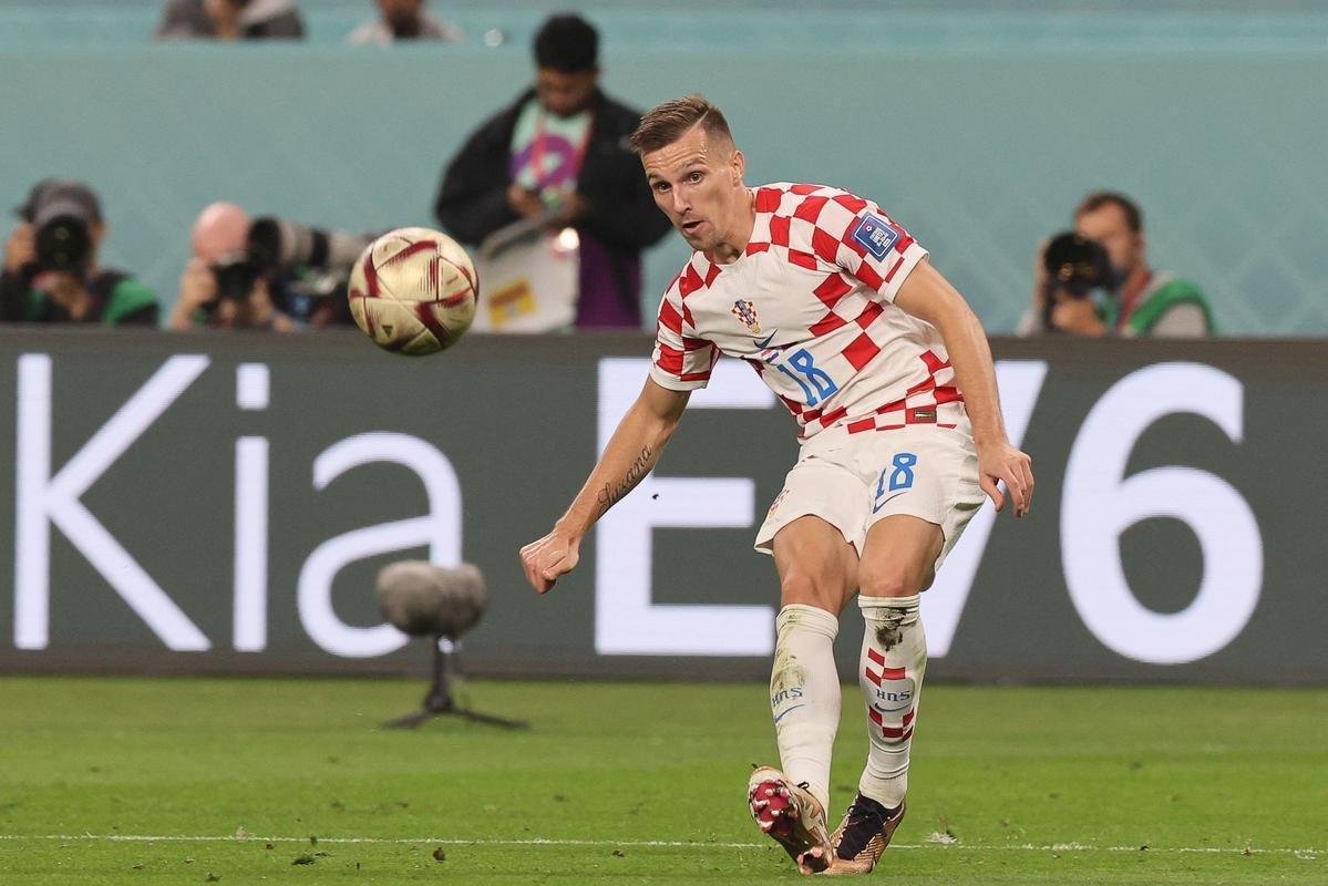 Mislav Orsic marcou um golao e recolocou a Crocia em vantagem no duelo com o Marrocos pelo terceiro lugar da Copa do Mundo: 2 a 1