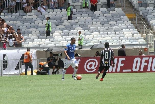 Fred abriu o placar para o Cruzeiro aos 15 minutos do segundo tempo em cobrana de pnalti
