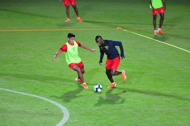 Jogadores do Equador participaram de segundo trabalho no Sesc Venda Nova, na Regio Norte de Belo Horizonte