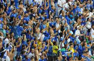Torcida do Cruzeiro deu show mais uma vez e lotou o Mineirão na partida contra o CRB pela 11ª rodada da Série B