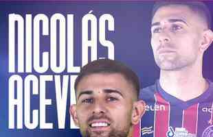 Bahia anunciou o meio-campistas Nicols Acevedo