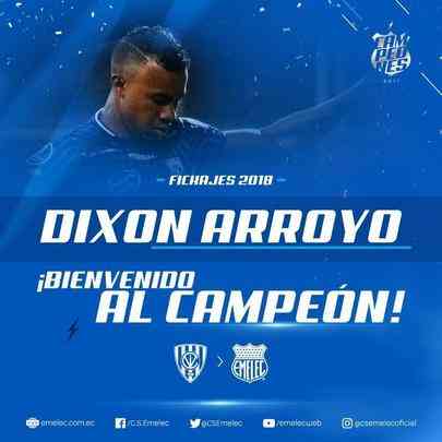 Dixon Arroyo - meia se transferiu do Independiente Del Valle para o Emelec